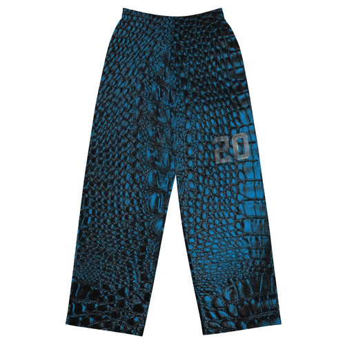 ROYALTY SPORT GATOR PRINT DET. LIONS 20 wide-leg pants