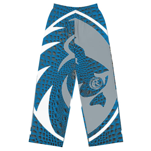 ROYALTY SPORT GATOR PRINT DET.  LIONS wide-leg pants