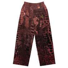 Load image into Gallery viewer, ARTIST DISTRICT GATOR PRINT wide-leg pants