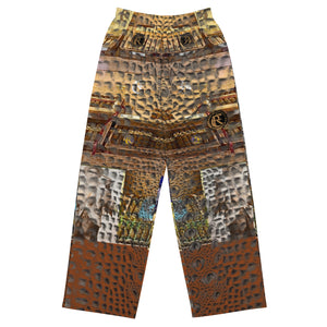 ARTIST DISTRICT GATOR PRINT wide-leg pants