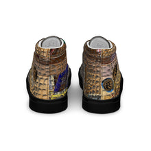 Load image into Gallery viewer, ARTIST DISTRICT GATOR PRINT Men’s high top canvas shoes