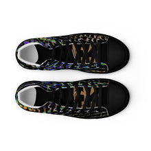 Load image into Gallery viewer, GOLD ROOM Men’s high top canvas shoes