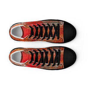 ARTIST DISTRICT GATOR PRINT Men’s high top canvas shoes