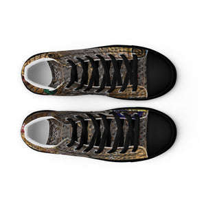 ARTIST DISTRICT GATOR PRINT Men’s high top canvas shoes