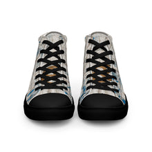 Load image into Gallery viewer, ROYALTY SPORT GATOR PRINT DET. LIONS Men’s high top canvas shoes