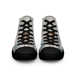 ROYALTY SPORT GATOR PRINT DET. LIONS Men’s high top canvas shoes