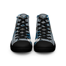 Load image into Gallery viewer, ROYALTY SPORT GATOR PRINT DET. LIONS Men’s high top canvas shoes