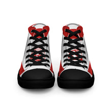 Load image into Gallery viewer, ROYALTY SPORT RED WINGS LEATHER PRINT Men’s high top canvas shoes