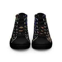 Load image into Gallery viewer, GOLD ROOM Men’s high top canvas shoes