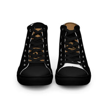 Load image into Gallery viewer, GOLD ROOM Men’s high top canvas shoes