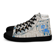 Load image into Gallery viewer, ROYALTY SPORT GATOR PRINT DET. LIONS Men’s high top canvas shoes