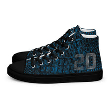 Load image into Gallery viewer, ROYALTY SPORT GATOR PRINT DET. LIONS 20 Men’s high top canvas shoes