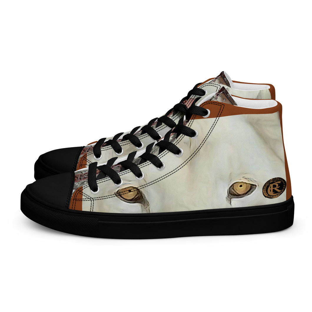 ROYALTY SPORT DET. LIONS SNOW LION Men’s high top canvas shoes