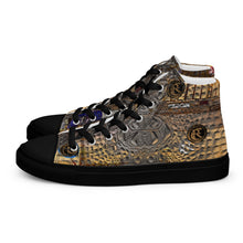 Load image into Gallery viewer, ARTIST DISTRICT GATOR PRINT Men’s high top canvas shoes