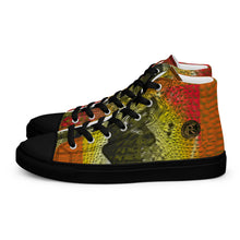 Load image into Gallery viewer, ARTIST DISTRICT GATOR PRINT Men’s high top canvas shoes