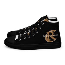 Load image into Gallery viewer, GOLD ROOM Men’s high top canvas shoes