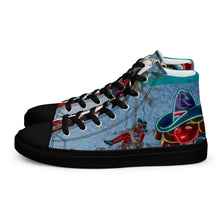 Load image into Gallery viewer, DESIGNER SHOES Men’s high top canvas shoes