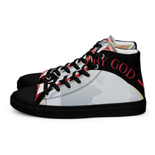 Load image into Gallery viewer, HUG THE WORLD SPECIAL EDITION COLLECTION Men’s high top canvas shoes