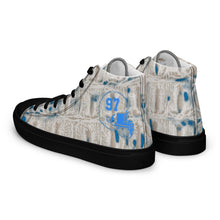 Load image into Gallery viewer, ROYALTY SPORT GATOR PRINT DET. LIONS Men’s high top canvas shoes