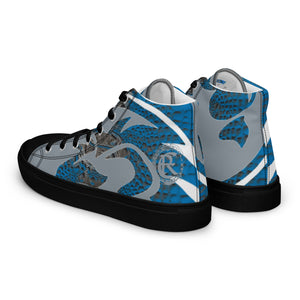 ROYALTY SPORT GATOR PRINT DET. LIONS Men’s high top canvas shoes