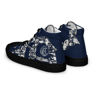 D-BLOCK Men’s high top canvas shoes