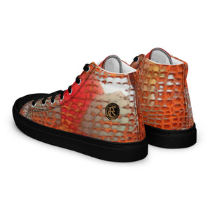 ARTIST DISTRICT GATOR PRINT Men’s high top canvas shoes