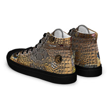 Load image into Gallery viewer, ARTIST DISTRICT GATOR PRINT Men’s high top canvas shoes