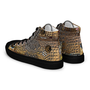 ARTIST DISTRICT GATOR PRINT Men’s high top canvas shoes