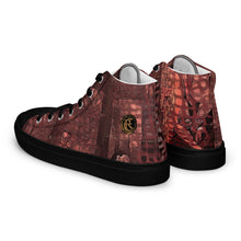 Load image into Gallery viewer, ARTIST DISTRICT GATOR PRINT Men’s high top canvas shoes