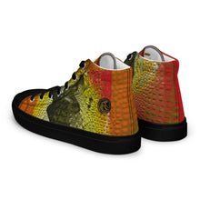 Load image into Gallery viewer, ARTIST DISTRICT GATOR PRINT Men’s high top canvas shoes