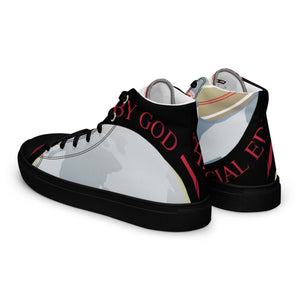 HUG THE WORLD SPECIAL EDITION COLLECTION Men’s high top canvas shoes