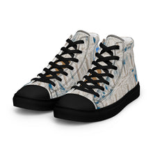 Load image into Gallery viewer, ROYALTY SPORT GATOR PRINT DET. LIONS Men’s high top canvas shoes