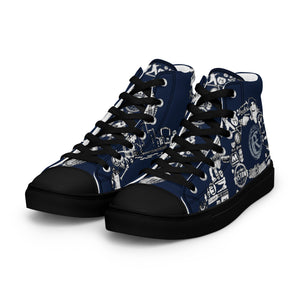 D-BLOCK Men’s high top canvas shoes