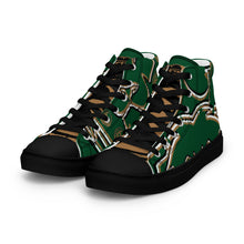 Load image into Gallery viewer, GOLD ROOM Men’s high top canvas shoes