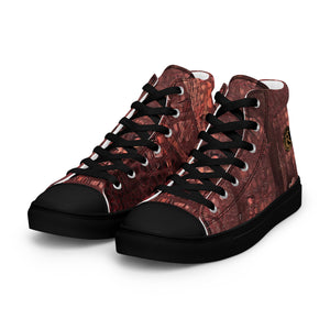 ARTIST DISTRICT GATOR PRINT Men’s high top canvas shoes