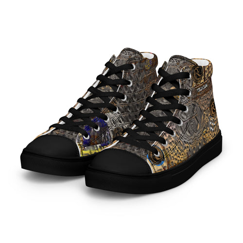 ARTIST DISTRICT GATOR PRINT Men’s high top canvas shoes