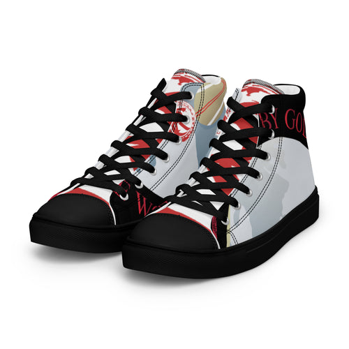 HUG THE WORLD SPECIAL EDITION COLLECTION Men’s high top canvas shoes