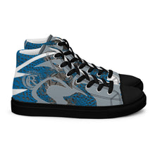 Load image into Gallery viewer, ROYALTY SPORT GATOR PRINT DET. LIONS Men’s high top canvas shoes