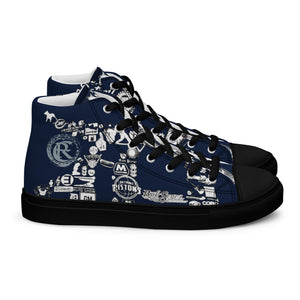 D-BLOCK Men’s high top canvas shoes