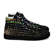 Load image into Gallery viewer, GOLD ROOM Men’s high top canvas shoes