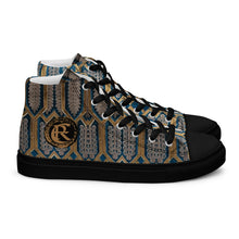 Load image into Gallery viewer, GOLD ROOM Men’s high top canvas shoes