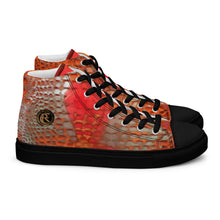 Load image into Gallery viewer, ARTIST DISTRICT GATOR PRINT Men’s high top canvas shoes