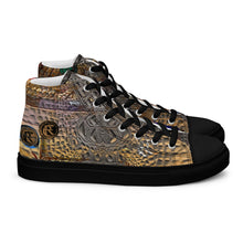 Load image into Gallery viewer, ARTIST DISTRICT GATOR PRINT Men’s high top canvas shoes