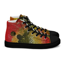 Load image into Gallery viewer, ARTIST DISTRICT GATOR PRINT Men’s high top canvas shoes