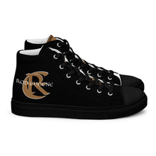 Load image into Gallery viewer, GOLD ROOM Men’s high top canvas shoes