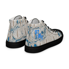 Load image into Gallery viewer, ROYALTY SPORT GATOR PRINT DET. LIONS Men’s high top canvas shoes