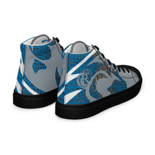 Load image into Gallery viewer, ROYALTY SPORT GATOR PRINT DET. LIONS Men’s high top canvas shoes