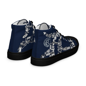 D-BLOCK Men’s high top canvas shoes