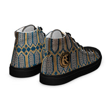 Load image into Gallery viewer, GOLD ROOM Men’s high top canvas shoes