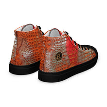 Load image into Gallery viewer, ARTIST DISTRICT GATOR PRINT Men’s high top canvas shoes